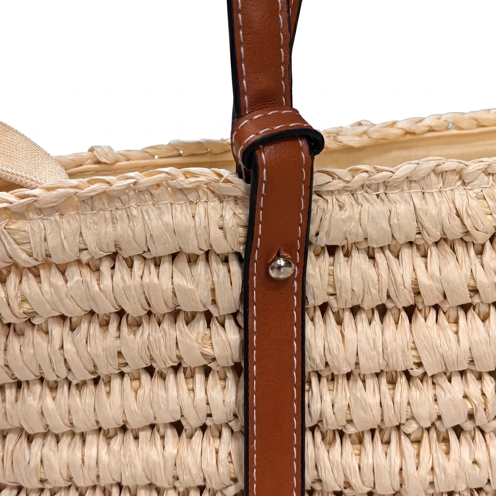 SOLARIS - Bolso capazo de rafia BEIGE