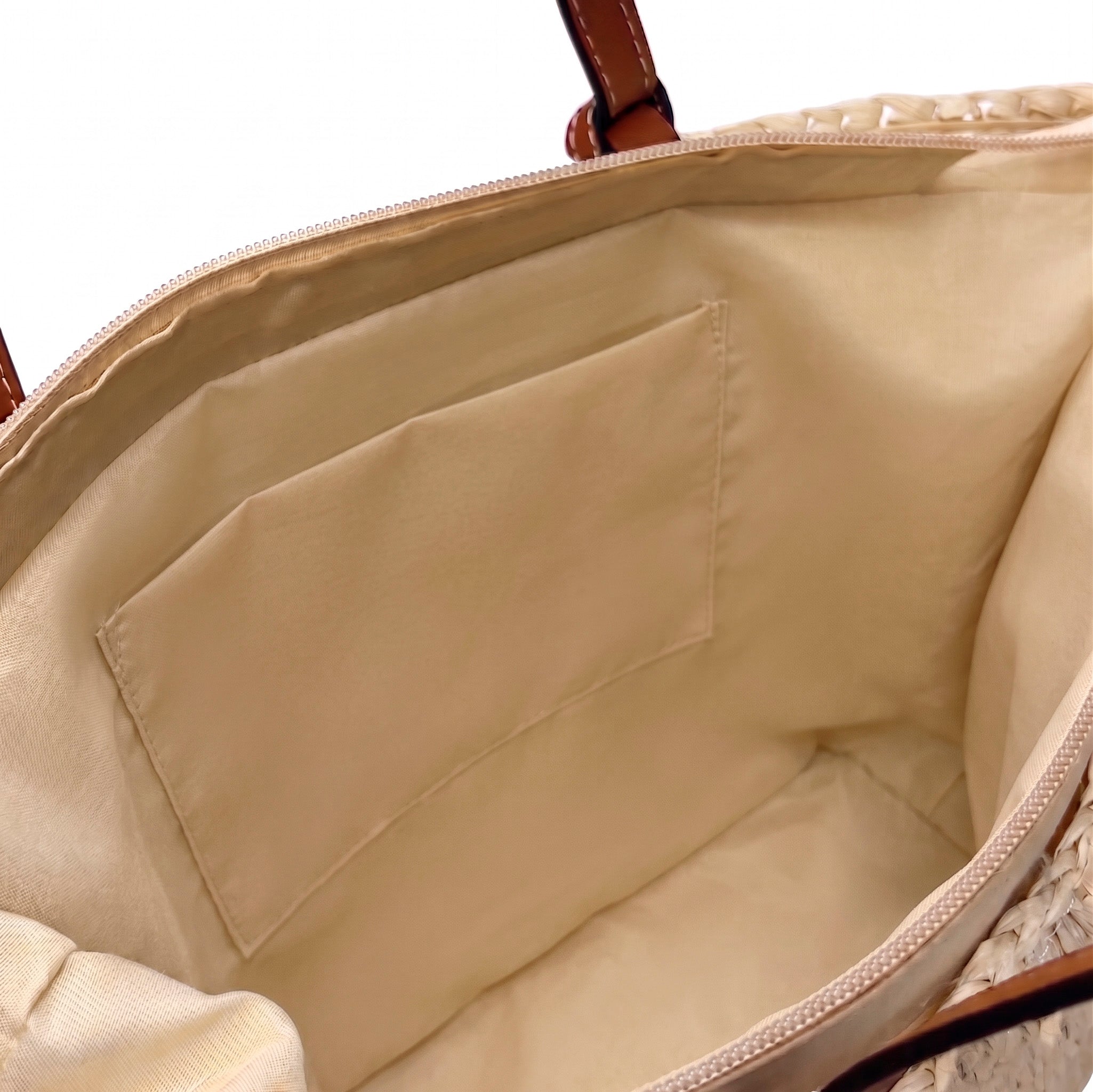 SOLARIS - Bolso capazo de rafia BEIGE