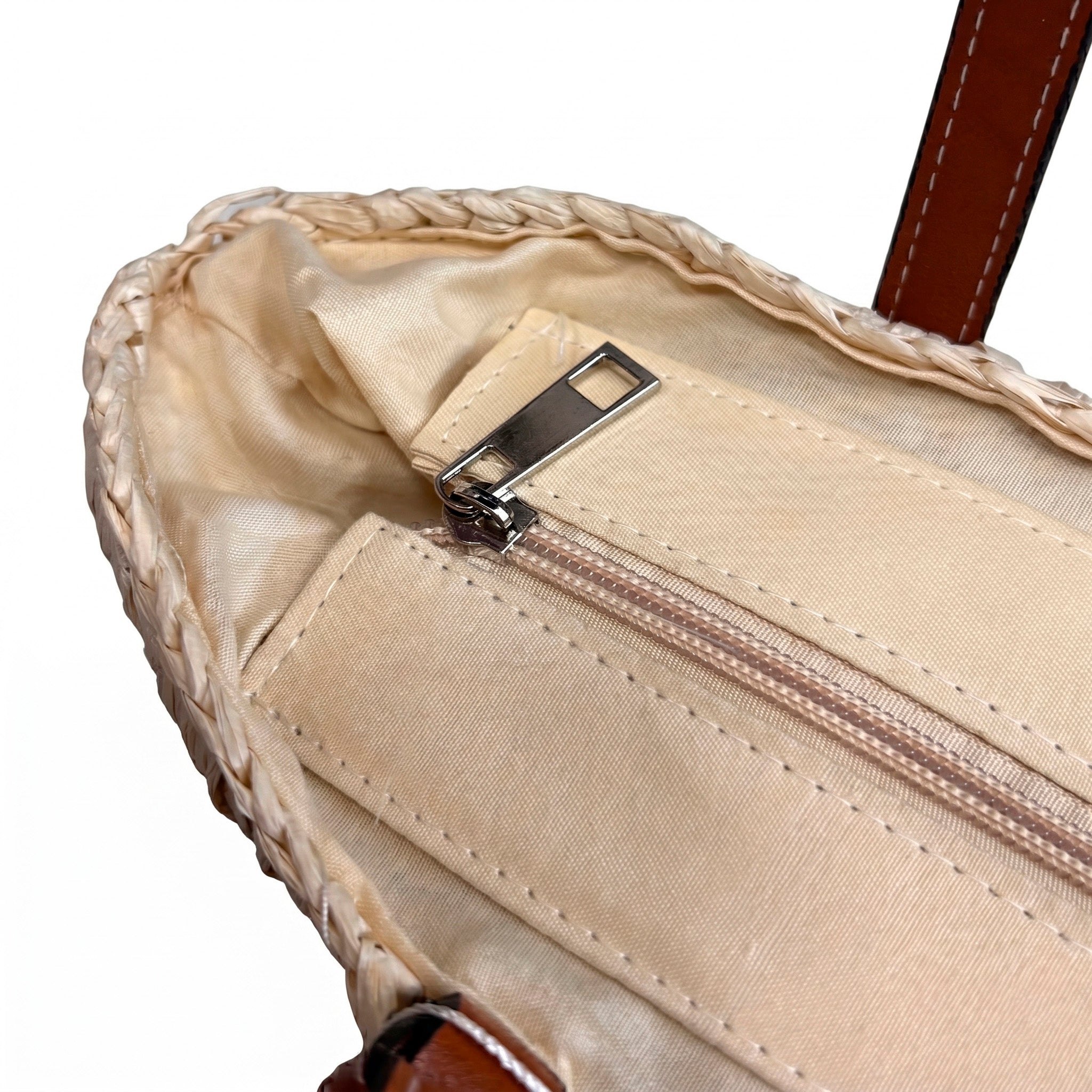 SOLARIS - Bolso capazo de rafia BEIGE