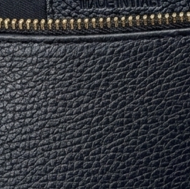 ELARA - Bolso riñonera de piel con correa ajustable NEGRO