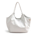 LUNA - Bolso Shopper Slouchy de piel BLANCO