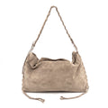 HALO - Bolso de hombro con asa trenzada BEIGE