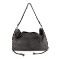 HALO - Bolso de hombro con asa trenzada GRIS