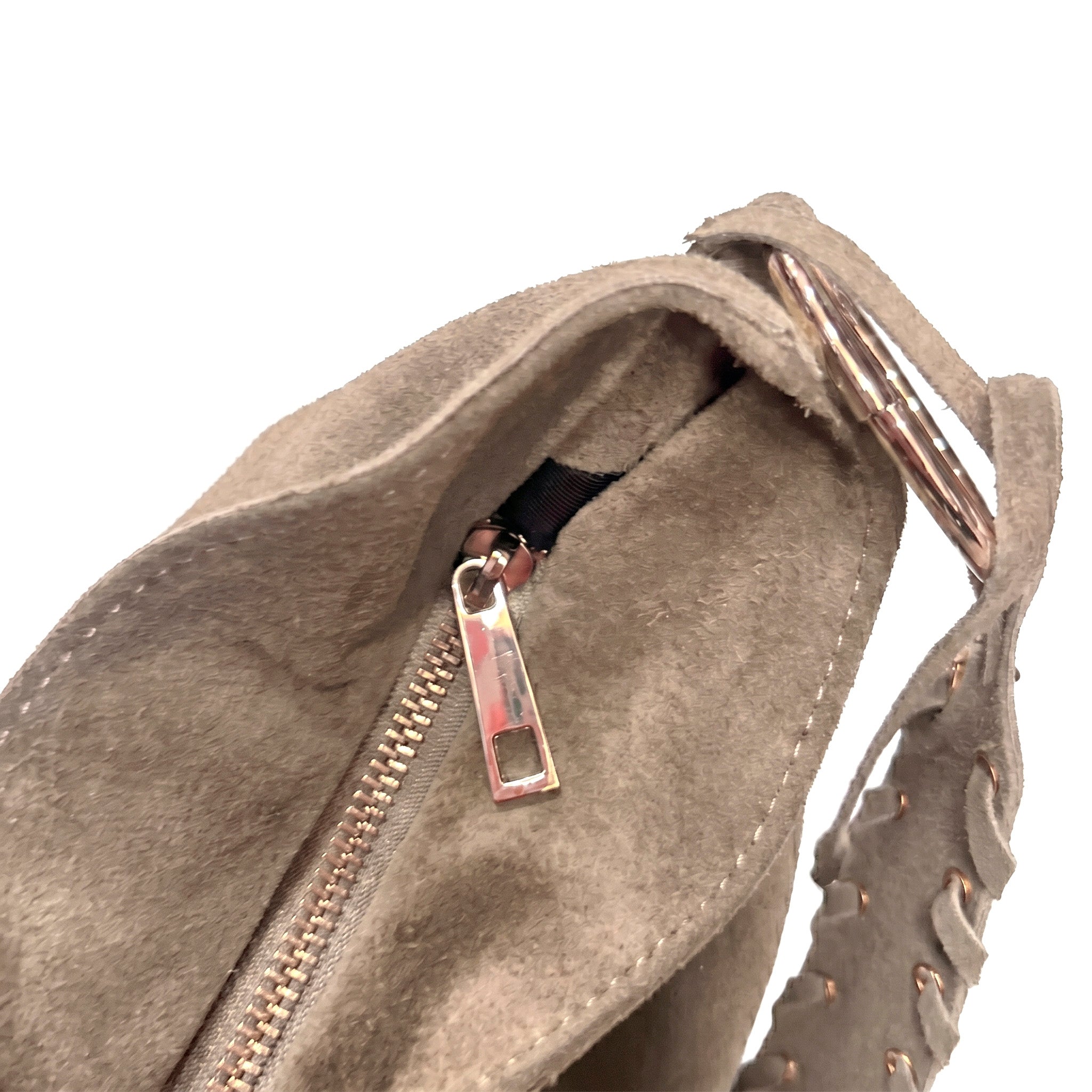 HALO - Bolso de hombro con asa trenzada BEIGE