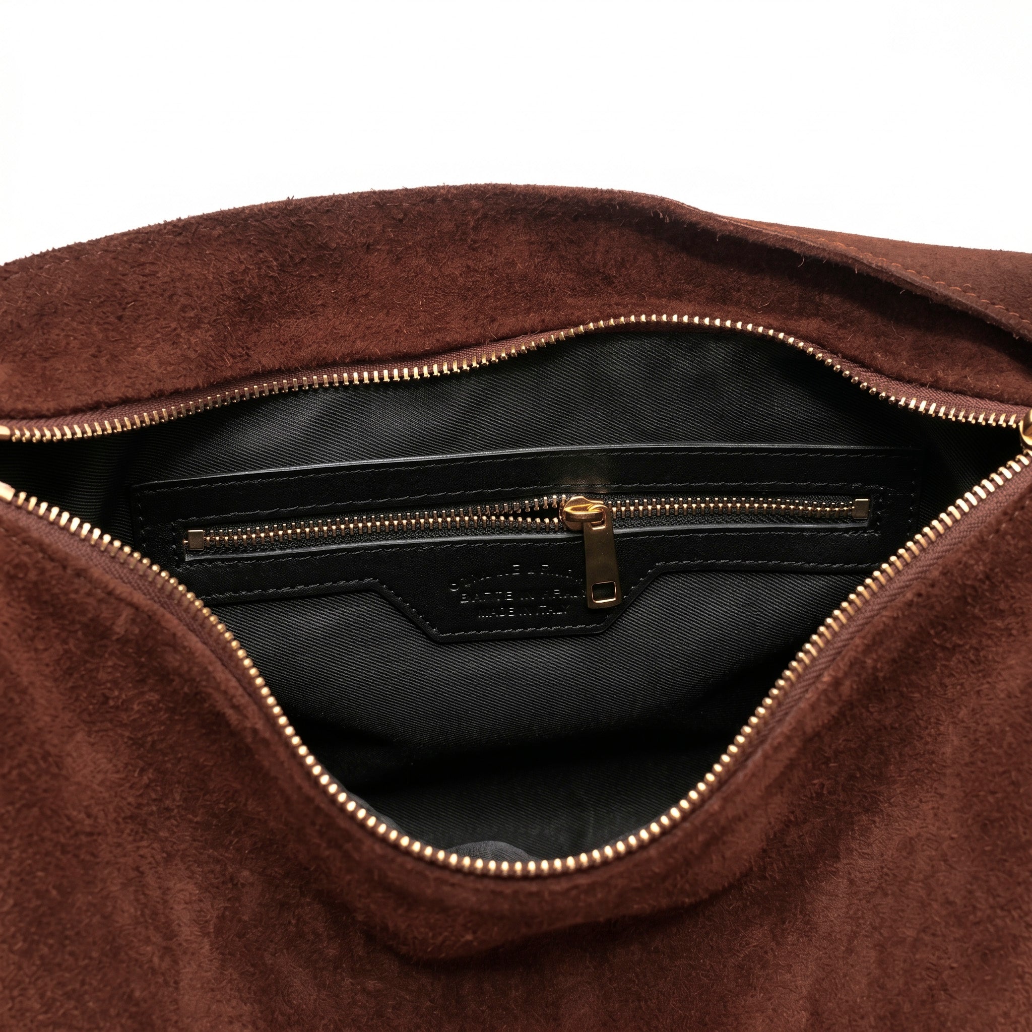 HALO - Bolso de hombro con asa trenzada MARRON