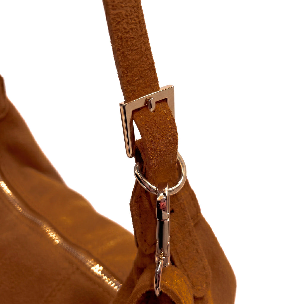 NOVA - Bolso shopper con flecos CAMEL