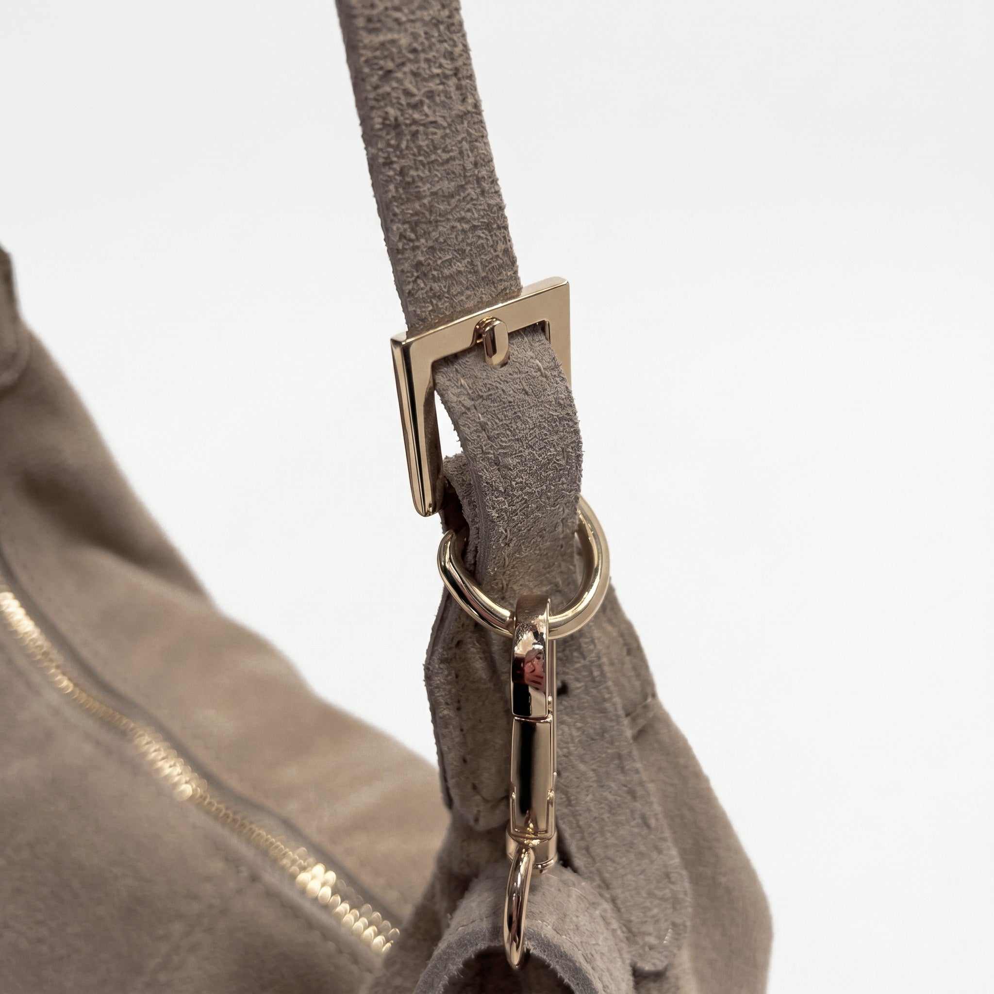 NOVA - Bolso shopper con flecos TAUPE