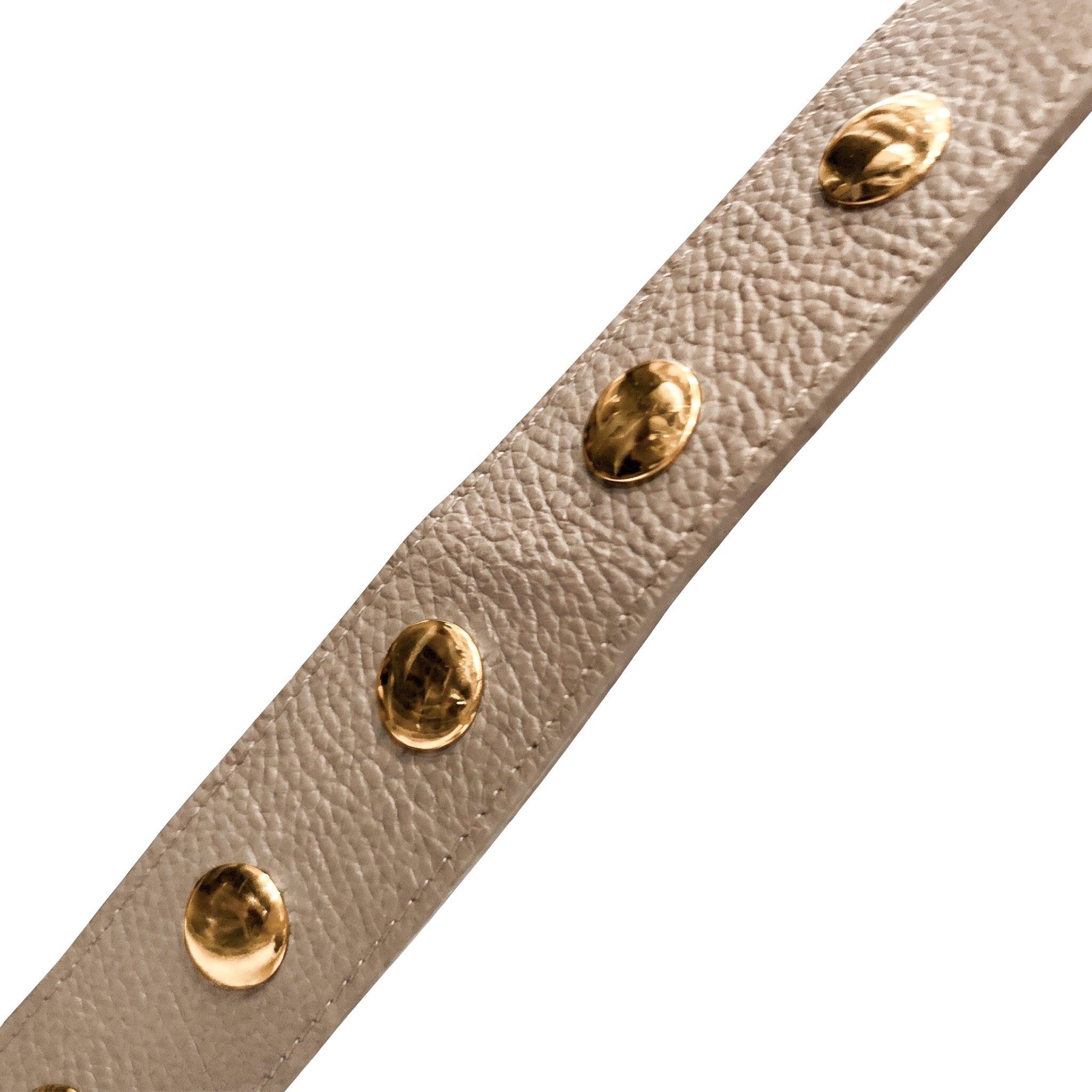 LYRA - Bolso de hombro con flecos y tachuelas BEIGE