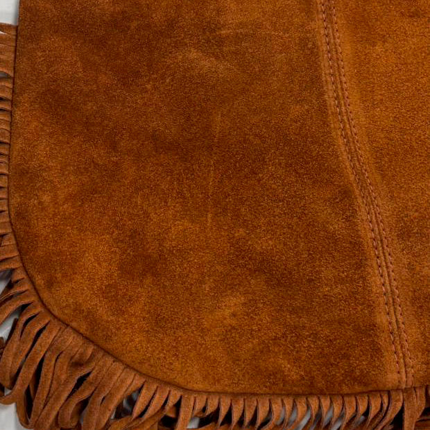 NOVA - Bolso shopper con flecos CAMEL
