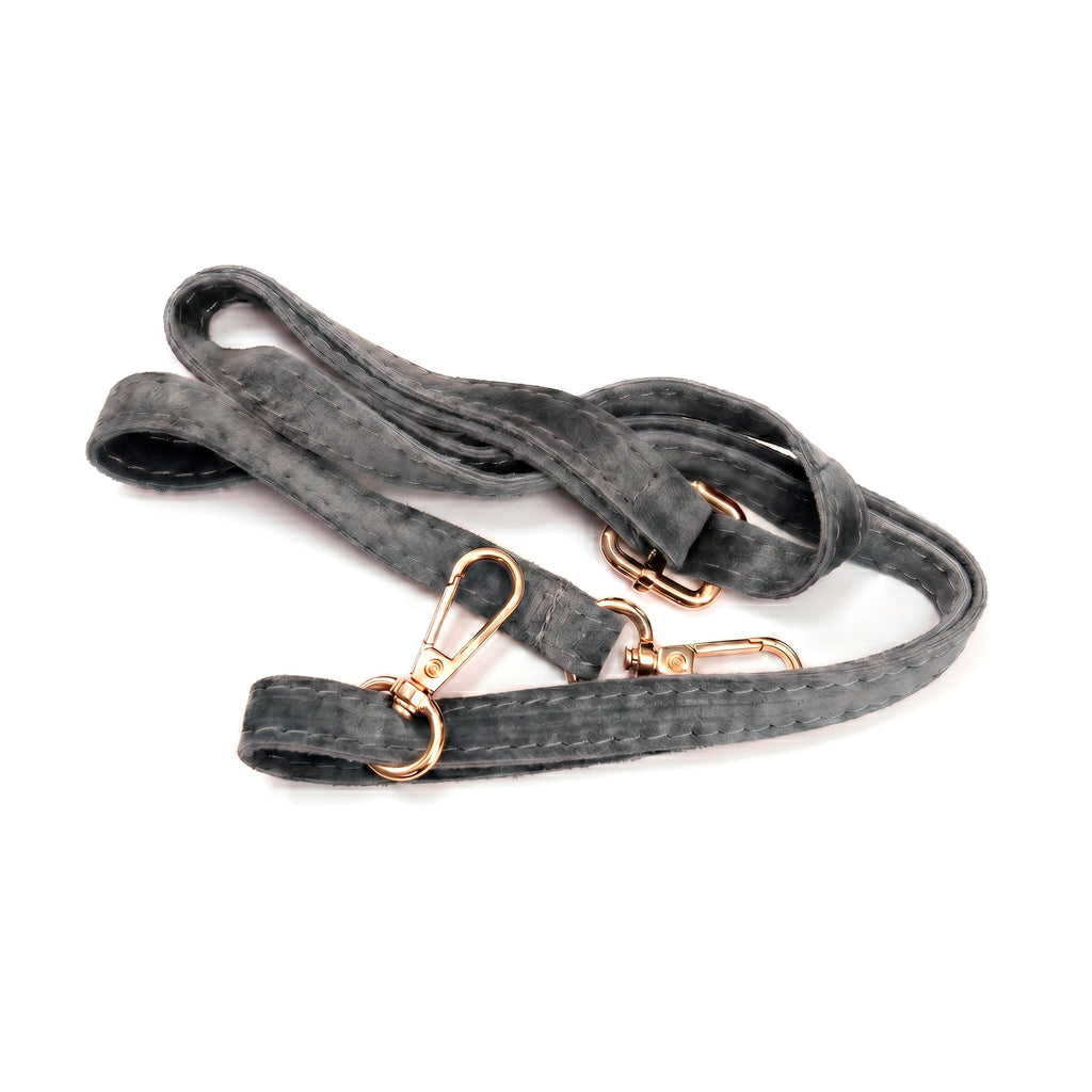 HALO - Bolso de hombro con asa trenzada GRIS