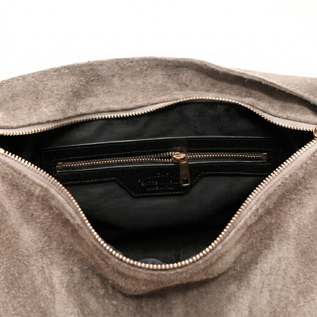 HALO - Bolso de hombro con asa trenzada BEIGE