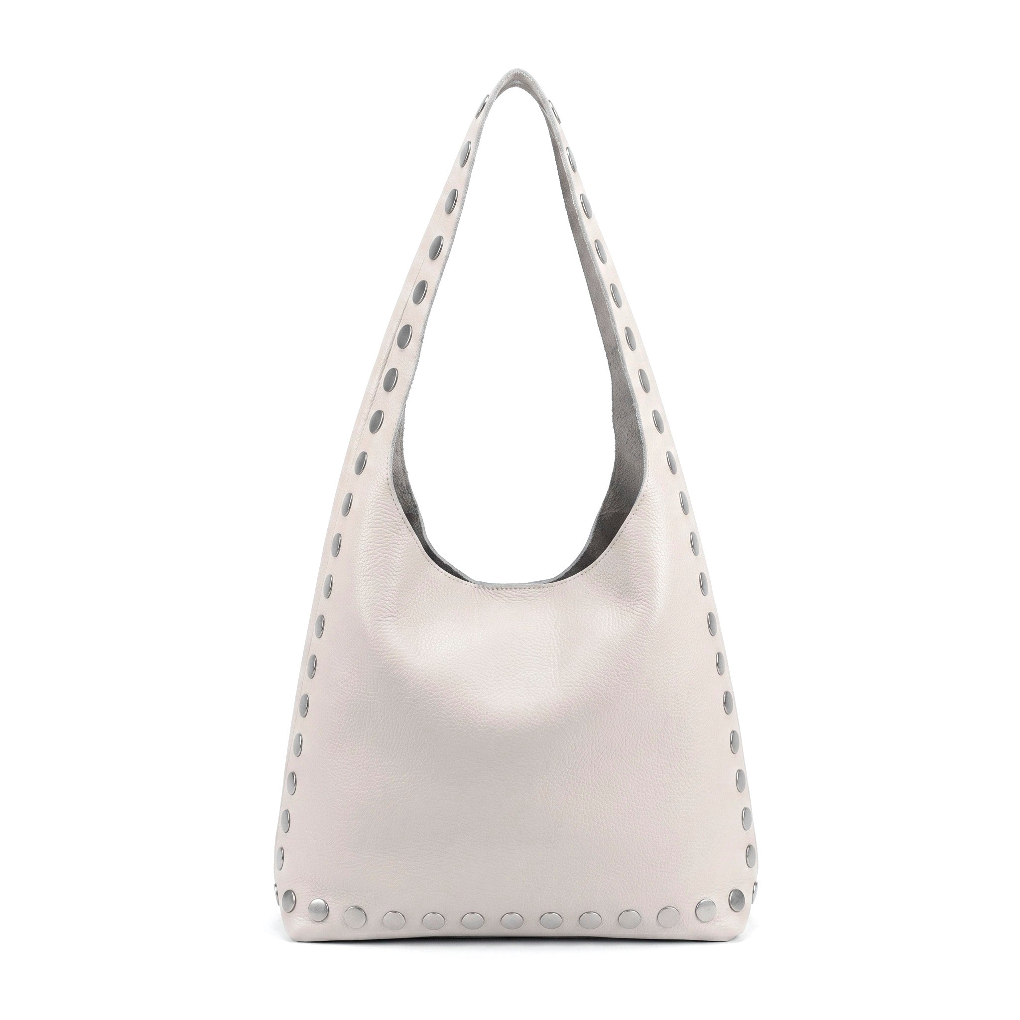 VENUS - Bolso de hombro con tachuelas BLANCO