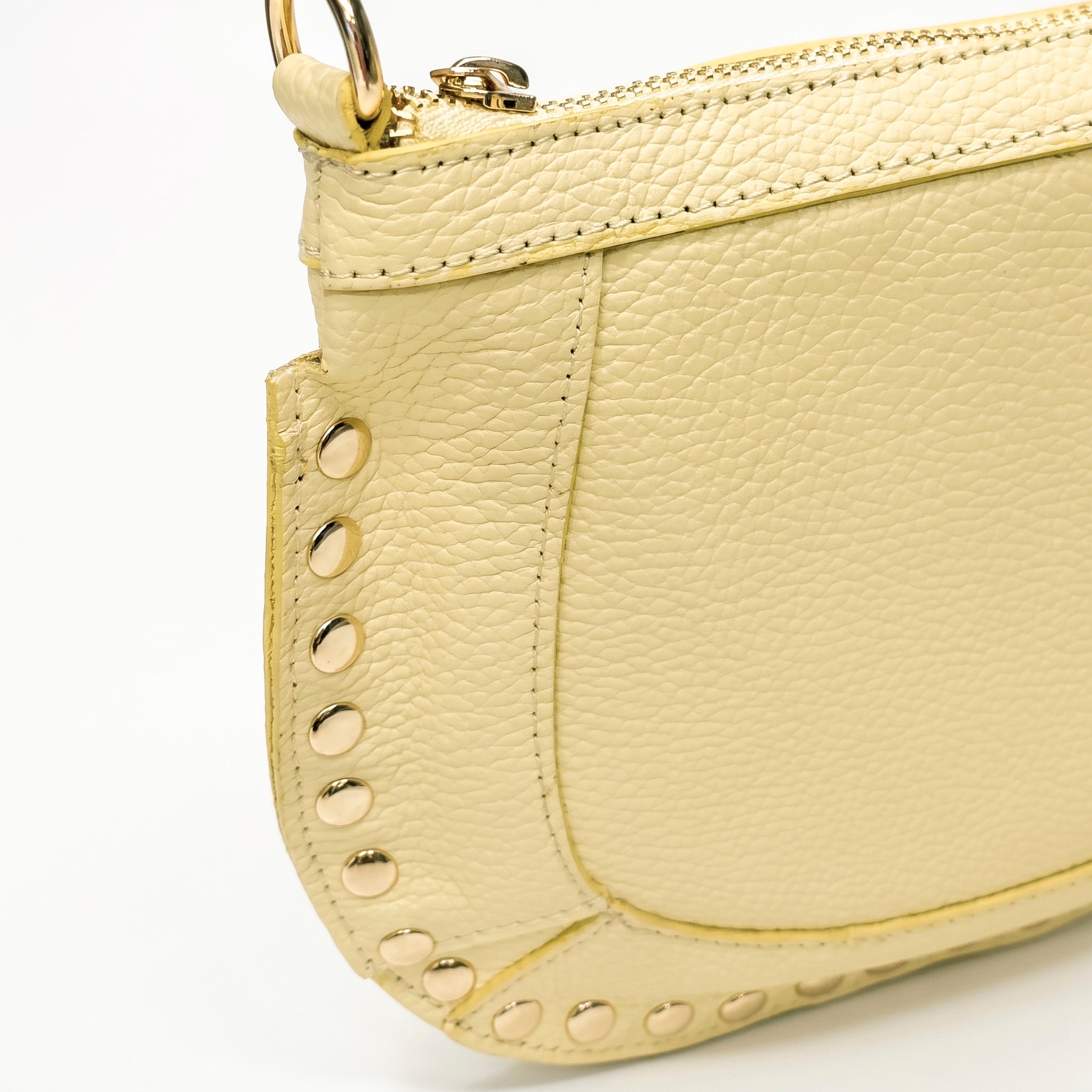ÁUREA - Bolso bandolera de piel AMARILLO