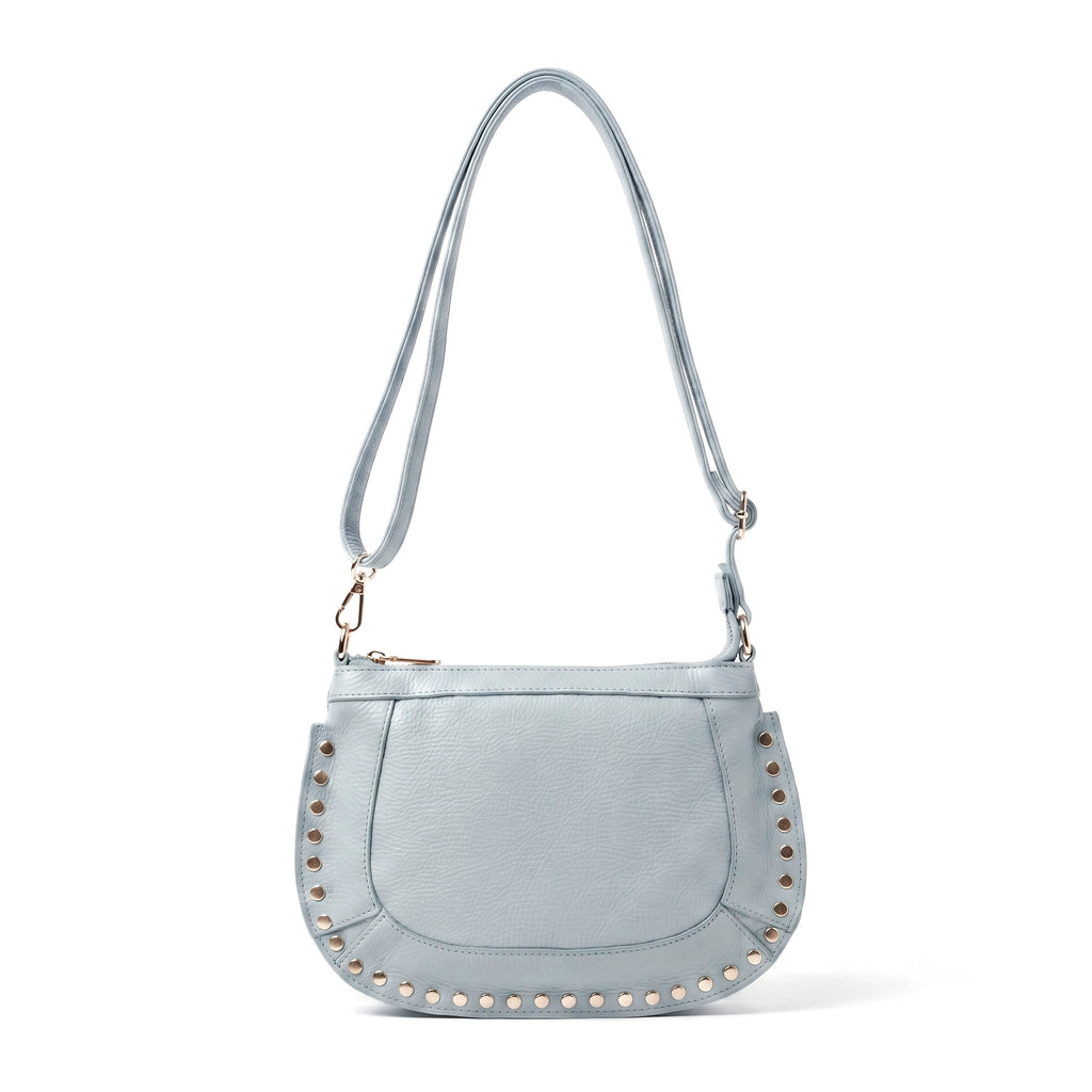 ÁUREA - Bolso bandolera de piel AZUL