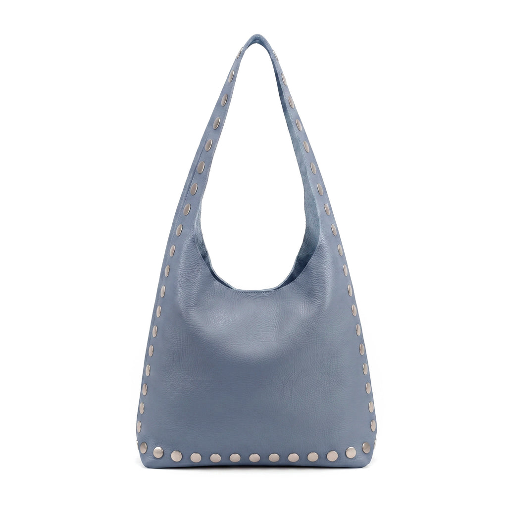 VENUS - Bolso de hombro con tachuelas AZUL