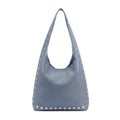 VENUS - Bolso de hombro con tachuelas AZUL