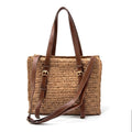 VEGA - Bolso de rafia CAMEL