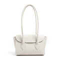 NÚBIA - Bolso trapezoidal de hombro BLANCO
