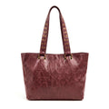 ALTAIR - Bolso shopper con tachuelas BURDEOS