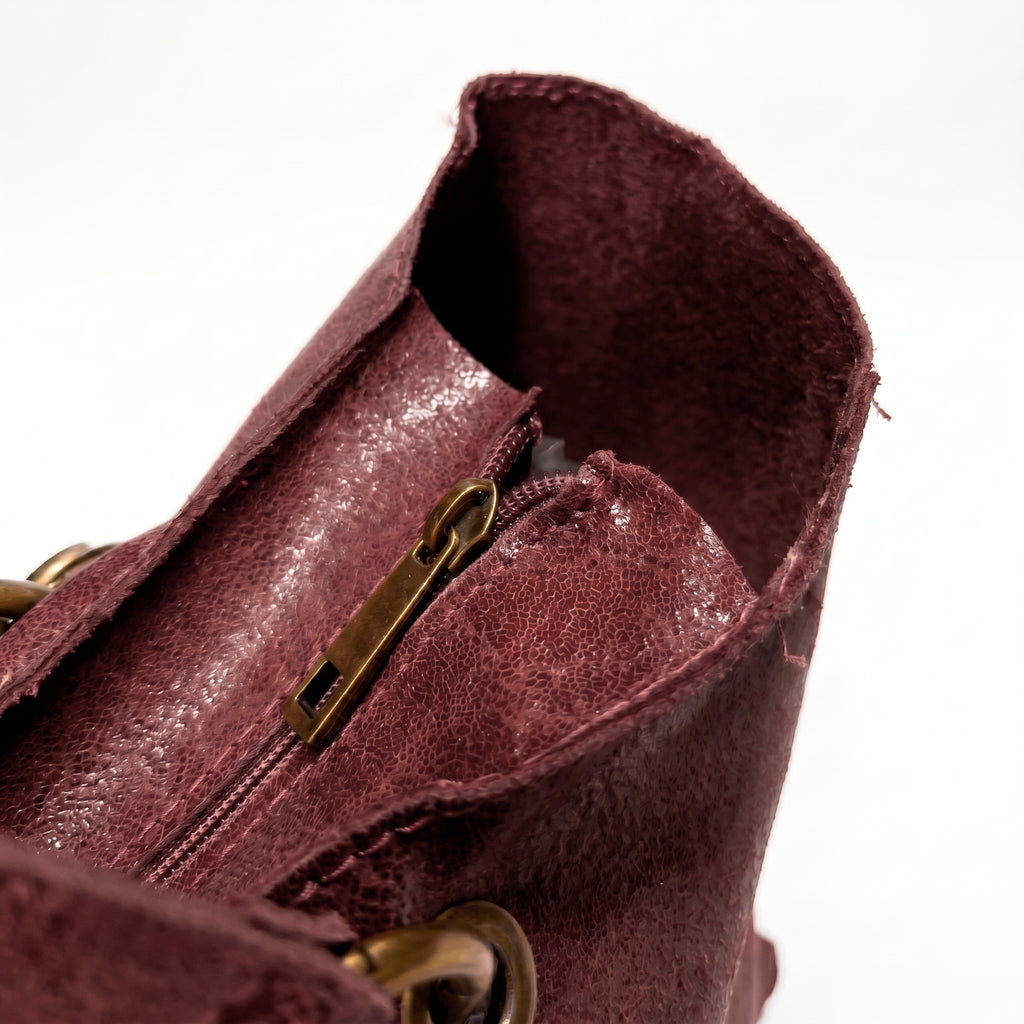 ALTAIR - Bolso shopper con tachuelas BURDEOS