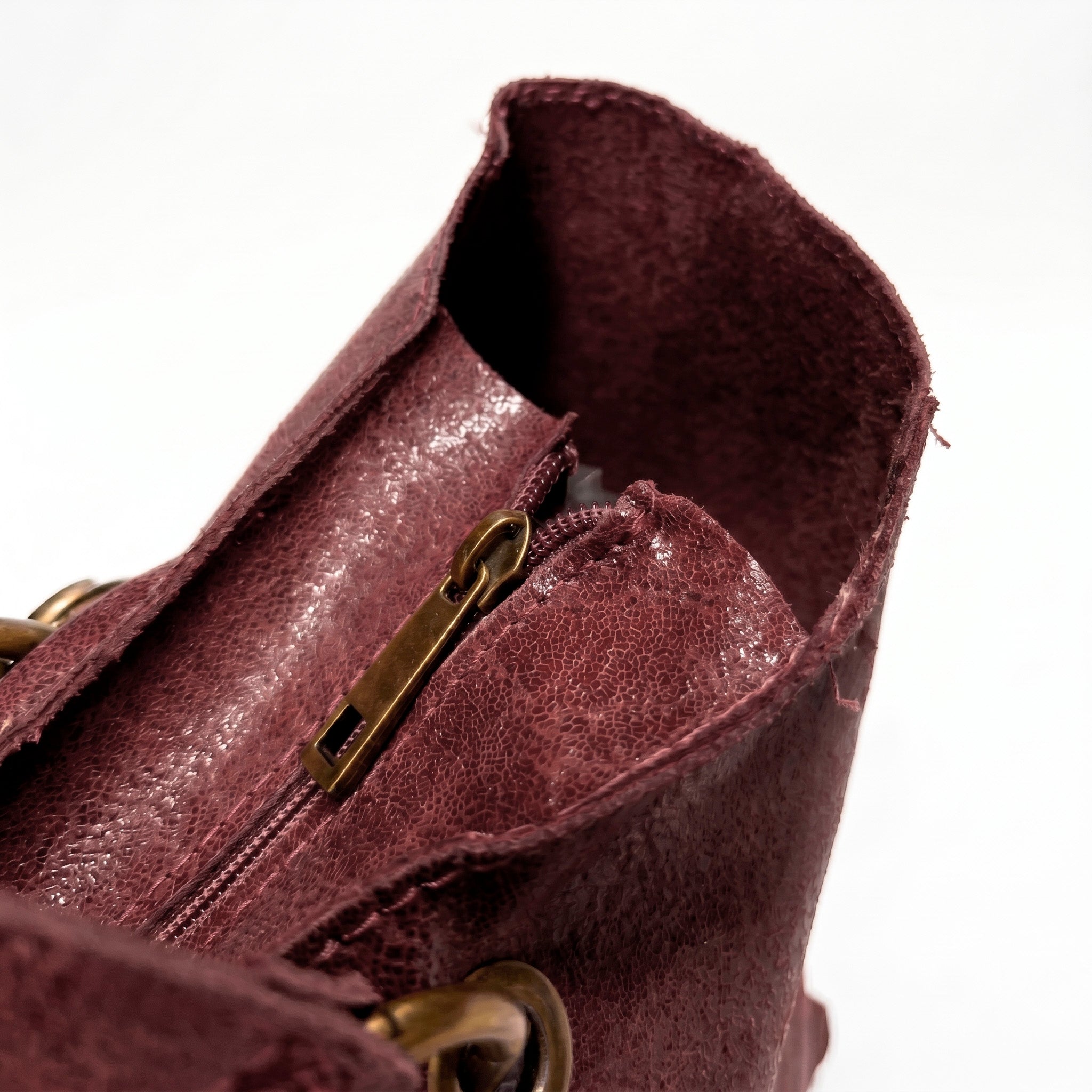 ALTAIR - Bolso shopper con tachuelas BURDEOS