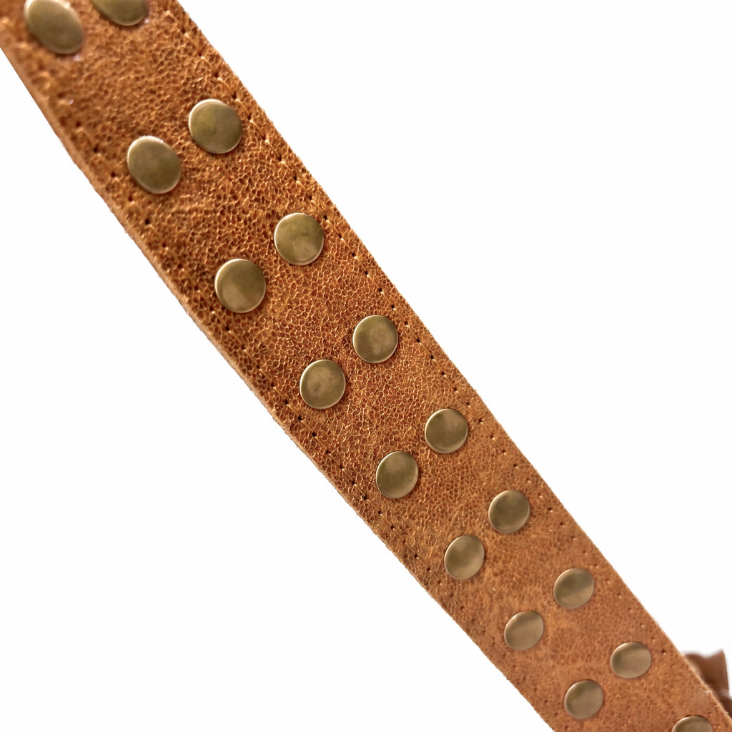 ALTAIR - Bolso shopper con tachuelas CAMEL
