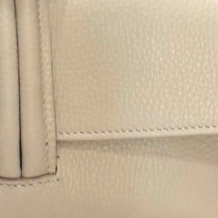 AURORA - Bolso de mano de piel CREMA