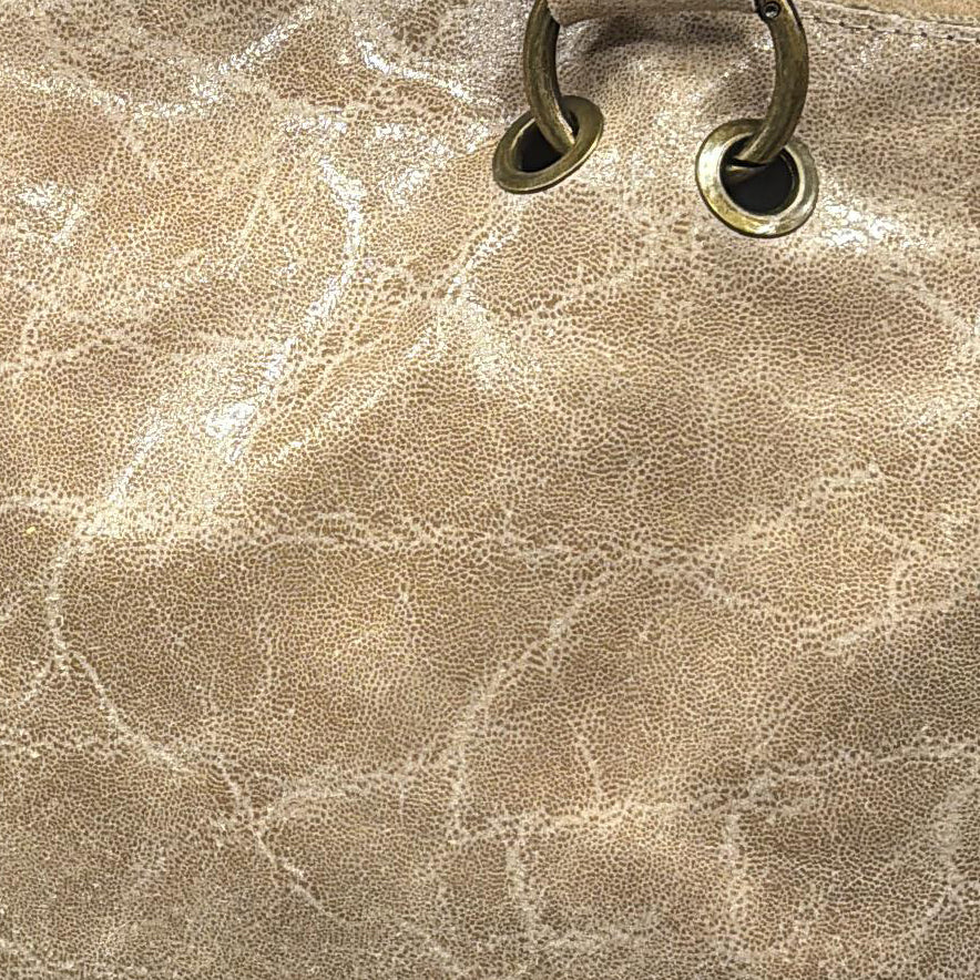ALTAIR - Bolso shopper con tachuelas BEIGE