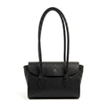 NÚBIA - Bolso trapezoidal de hombro NEGRO