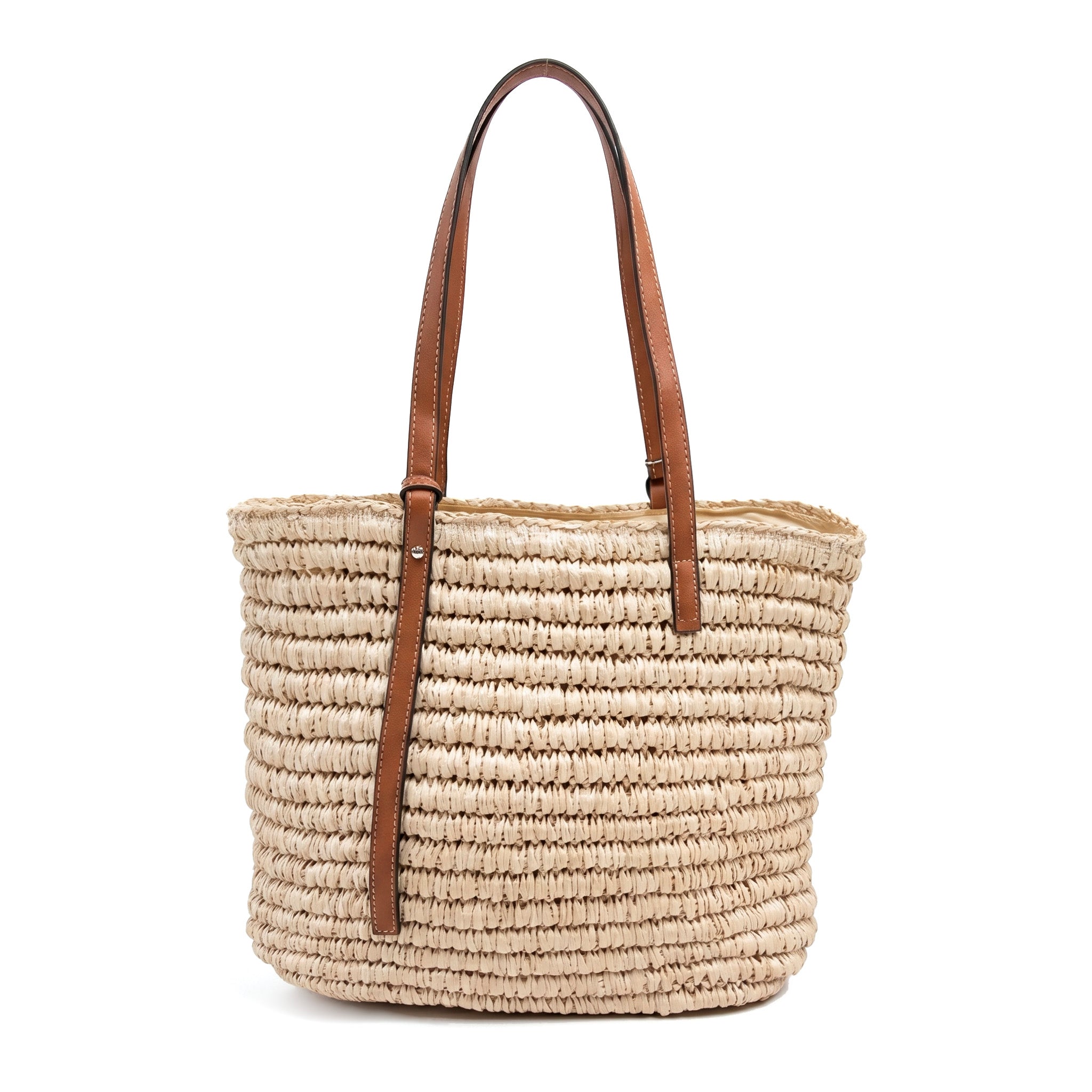 SOLARIS - Bolso capazo de rafia BEIGE